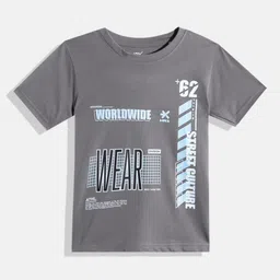 HRX by Hrithik Roshan Boys Typography Printed Rapid-Dry T-shirt-35