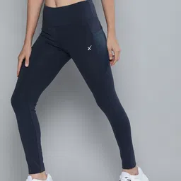 HRX By Hrithik Roshan Women Navy Blue Running Rapid-Dry Technology Tights-picture-26