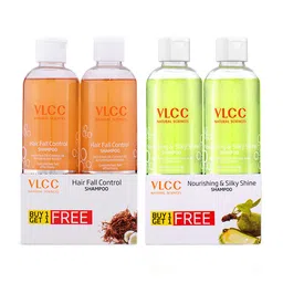 VLCC Set of 4 Hair Defense Shampoos - 2 Nourishing & Silky Shine + 2 Hair Fall Control-7