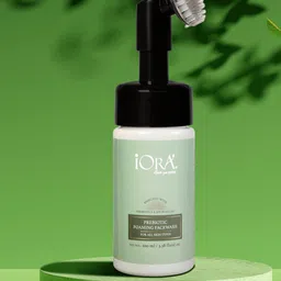 IORA Prebiotic Foaming Facewash with Silicone Brush - 100ml-52