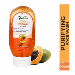 Globus Remedies Set Of 2 Papaya Purifying Face Wash - 100 ml image 2