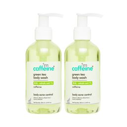 MCaffeine Set of 2 Green Tea & 1% BHA Salicylic Acid Body Wash - 200 ml each-55