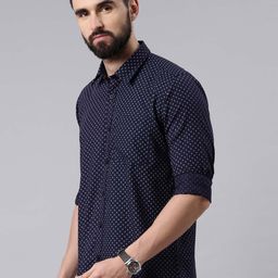THE SOUL PATROL Smart Fit Micro Ditsy Printed Pure Cotton Casual Shirt-image-17