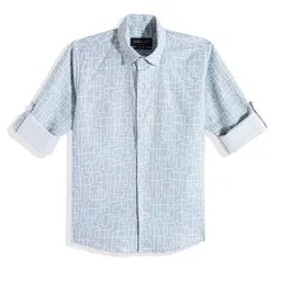 CHARCHIT Boys Comfort Abstract Printed Pure Cotton Casual Shirt-image-74