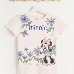 Juniors by Babyshop Girls Mickey Mouse Printed Raw Edge T-shirt-image-56