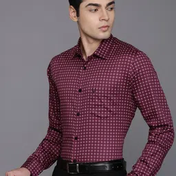 Allen Solly Pure Cotton Classic Fit Floral Printed Formal Shirt-image-20