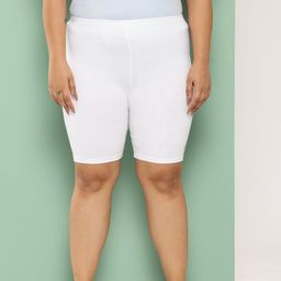 Leading Lady Plus Size Women High-Rise Pure Cotton Lounge Shorts-image-98