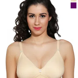 INGRID WomenCombo Non Padded Cotton Everyday Non Wired Tshirt Bra-image-52