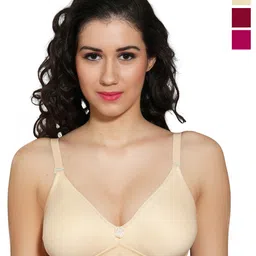 INGRID WomenCombo Non Padded Cotton Everyday Non Wired Tshirt Bra-image-42