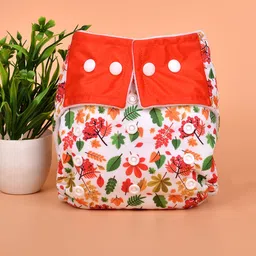 Moms Home Infants Reusable Cotton Printed Pocket Diaper With 1 Insert-3