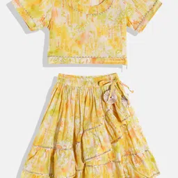 Readiprint Fashions Girls Printed Ready To Wear Lehenga & Blouse-picture-56