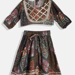 Readiprint Fashions Girls Printed Embellished Ready To Wear Lehenga & Choli-image-49