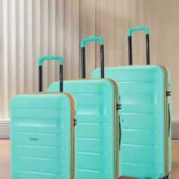 Nasher Miles Set Of 3 Jupiter Hard-Sided Polypropylene Peach Trolley Bags(55-65-75cm)-picture-26