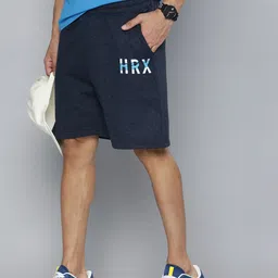 HRX by Hrithik Roshan Men Lifestyle Brand Logo Printed Terry Shorts-picture-30