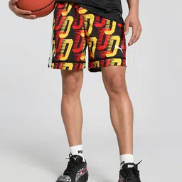 Puma Men Scoot All Jaws All-Over Printed DryCell Relaxed Fit Basketball Shorts-image-14