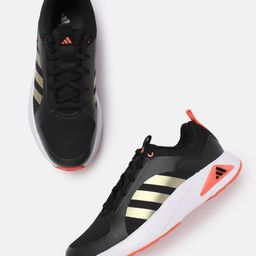 ADIDAS Men Woven Design Round-Toe Zap-Run Running Shoes with Striped Detail-13