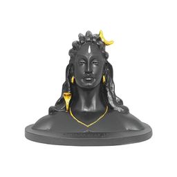 Navyaksh Black & Gold-Toned Polyresin Religious Small Yogi Showpiece-image-54