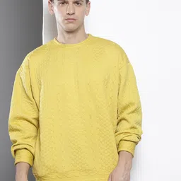 The Indian Garage Co Oversized Self Design Sweatshirt-picture-27
