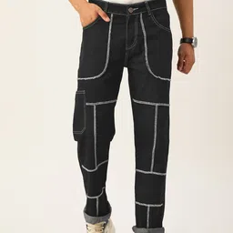 PARIS HAMILTON Relaxed Fit Embroidered Stretchable Jeans-image-78