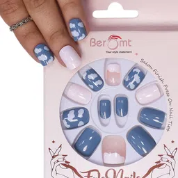 BEROMT 12 Pcs Long-Lasting Reusable Lightweight Salon Finish Press on Nail Tips- Shade 176-picture-25