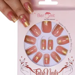 BEROMT 12 Pcs Long-Lasting Reusable Lightweight Salon Finish Press on Nail Tips- Shade 207-image-54