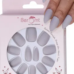BEROMT 12 Pcs Long-Lasting Reusable Lightweight Salon Finish Press on Nail Tips-404-image-23