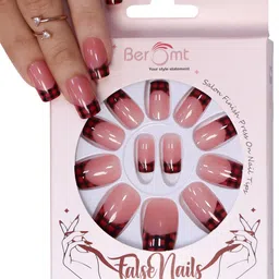 BEROMT 12 Pcs Long-Lasting Reusable Lightweight Salon Finish Press on Nail Tips- Shade 233-image-48