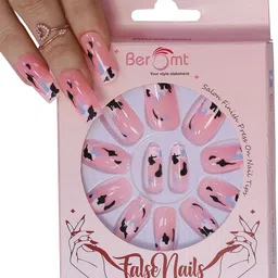 BEROMT 12 Pcs Long-Lasting Reusable Lightweight Salon Finish Press on Nail Tips- Shade 155-image-64