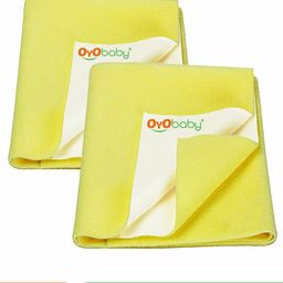 OyO Baby Yellow 2 Pieces Waterproof Mattress Protector-image-51