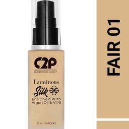 C2P PROFESSIONAL MAKEUP Luminous Silk Liquid Foundation with Argan Oil - Fair 01-41
