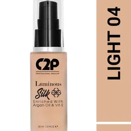 C2P PROFESSIONAL MAKEUP Luminous Silk Liquid Foundation with Argan Oil - Light 04-25