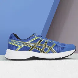 ASICS Men Blue & Black Woven Design Gel-Contend 4B+ Running Shoes-21