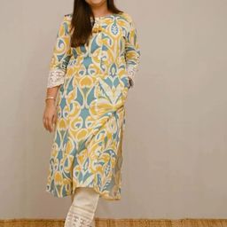 Anni Designer Women Ethnic Motifs Printed Regular Kurta with Trousers-image-90