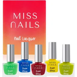 MISS NAILS Set Of 5 Toxic Free Super Gloss Nail Polish-20 ml-picture-8
