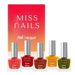 MISS NAILS Set Of 5 Toxic Free Super Gloss Nail Polish-20 ml-picture-16