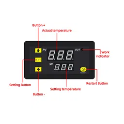 W3230 DC12V Digital Temperature Controller Microcomputer Thermostat Switch image 3