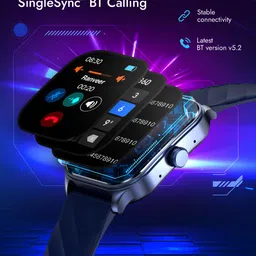 Fastrack FS1 Pro with 1.96" Super Amoled Display with BT Calling Smartwatch image 4