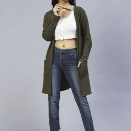 Rigo Solid Open Front Cotton Shrug image 3