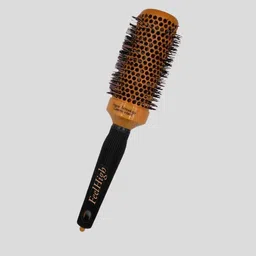 FEELHIGH Professional 44mm Blow Hair Dryer Brush - Orange & Black-24