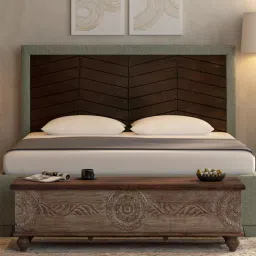 bohemiana from pepperfry Damion Solid Wood Trunk in Scratch Resistant Distress Finish-picture-11