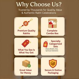 deodap Rakhi Combo for Brother with Pooja Thali, Pooja Coin, Roli Chawal & Greeting Card image 3