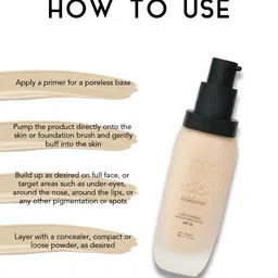 Seven Seas Primer CC Oil Control Matte Foundation Cream With SPF-25 -50g image 2