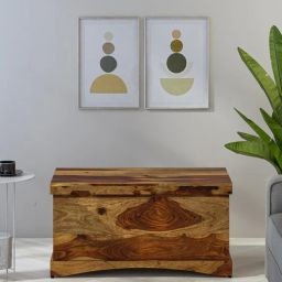 woodsworth from pepperfry Biscay Sheesham Wood Trunk in Scratch Resistant Rustic Teak Finish-picture-16