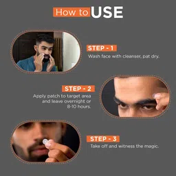 Beardhood Acne Pimple Patch 72 Hydrocolloid Waterproof Patches for Active Surface Acne image 2
