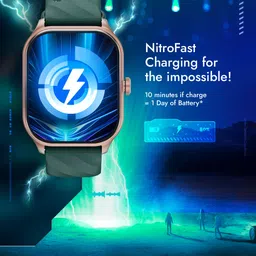 Fastrack FS1 Pro with 1.96" Super Amoled Display with BT Calling Smartwatch image 2