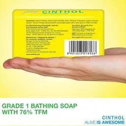 CINTHOL Set of 10 Lime Refreshing Deo Soap Combo - 150g Each image 5
