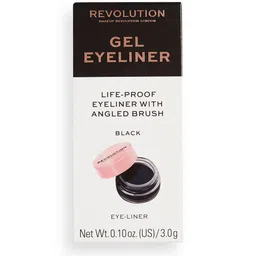Makeup Revolution London Gel Eyeliner Pot With Brush - Black-47