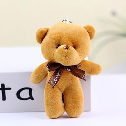 MIK CUTE SOFT TEDDY PACK OF 6 KEY CHAIN FOR MULTI PURPOSE USE BEST FOR GIFT HANG ON PURSE image 3