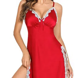 AROUSY Shoulder Straps Net Baby Doll-image-95
