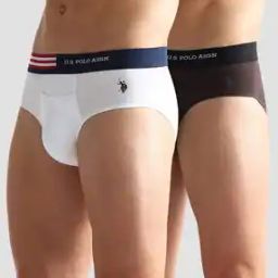 Pack of 2 Flag Waist Single Jersey Briefs-image-72